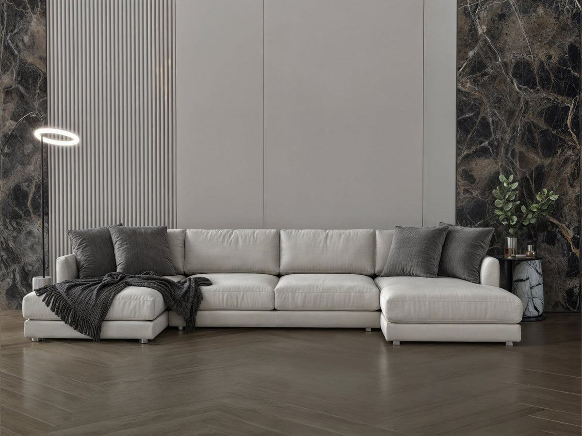Corner sofa model "Nokhba" with dimensions 330×140×140 Sectionals| Oak