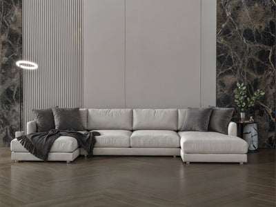 Corner sofa model "Nokhba" with dimensions 330×140×140 - Al Rugaib Furniture