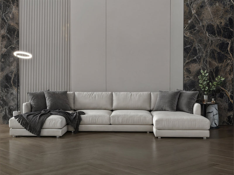 Corner sofa model "Nokhba" with dimensions 330×140×140 - Al Rugaib Furniture