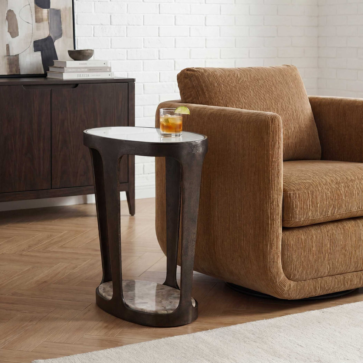 Coronado Dark Bronze Accent Table Accent & End Tables| Uttermost