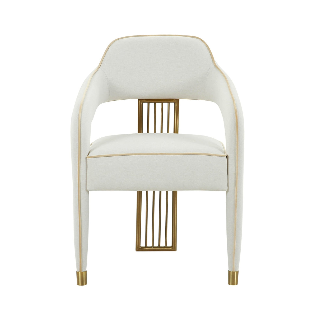 Corralis Cream Performance Linen Dining Chair Dining Chairs| TOV