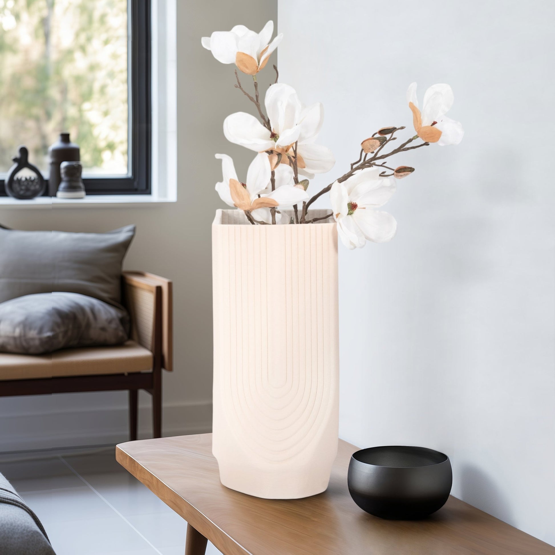 CORSICA 3D PRINTED VASE, ROSE SMOKE Vases and Jars| Sagebrook Home