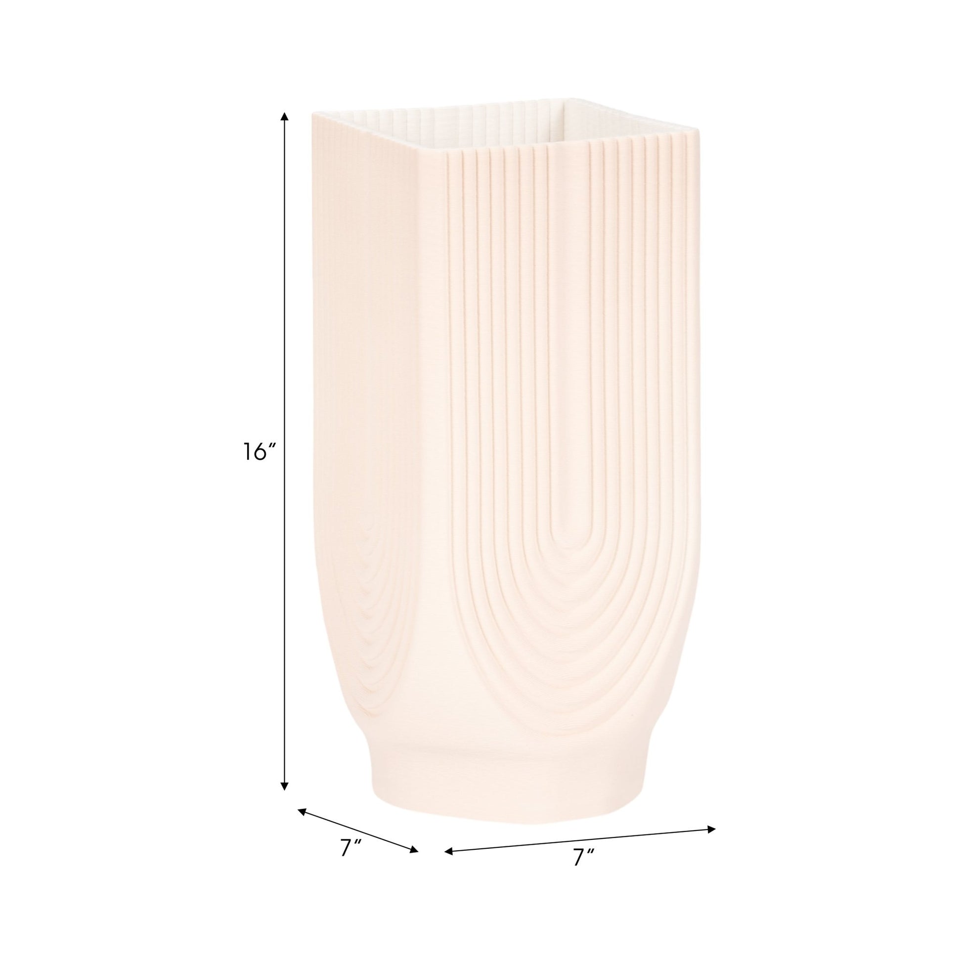 CORSICA 3D PRINTED VASE, ROSE SMOKE Vases and Jars| Sagebrook Home