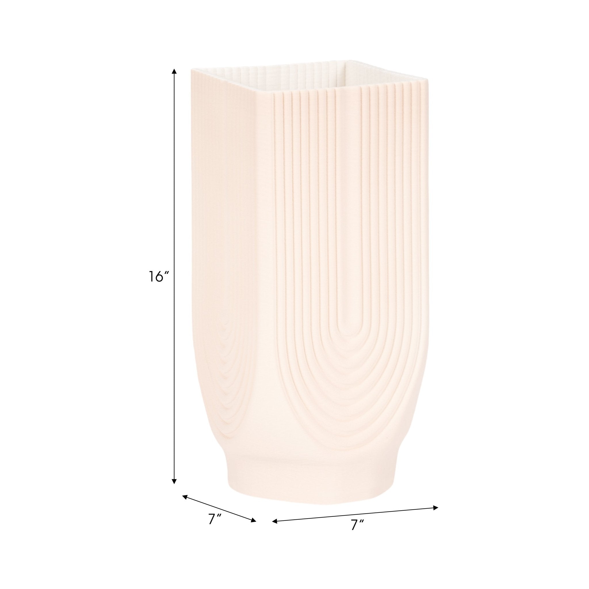 CORSICA 3D PRINTED VASE, ROSE SMOKE Vases and Jars| Sagebrook Home