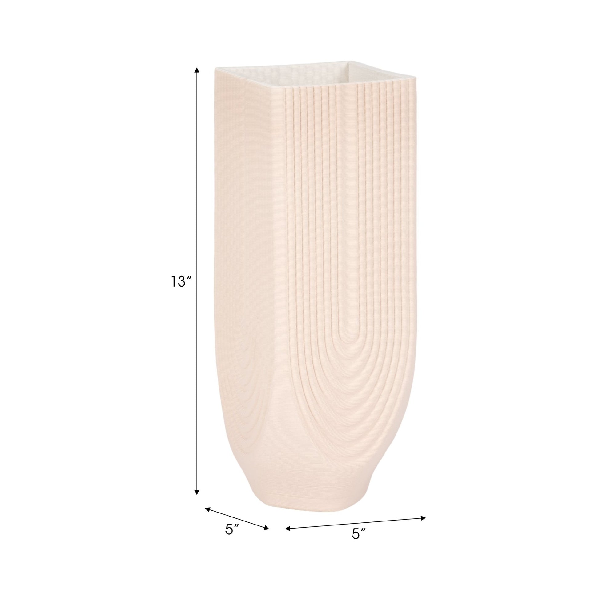 CORSICA 3D PRINTED VASE, ROSE SMOKE Vases and Jars| Sagebrook Home