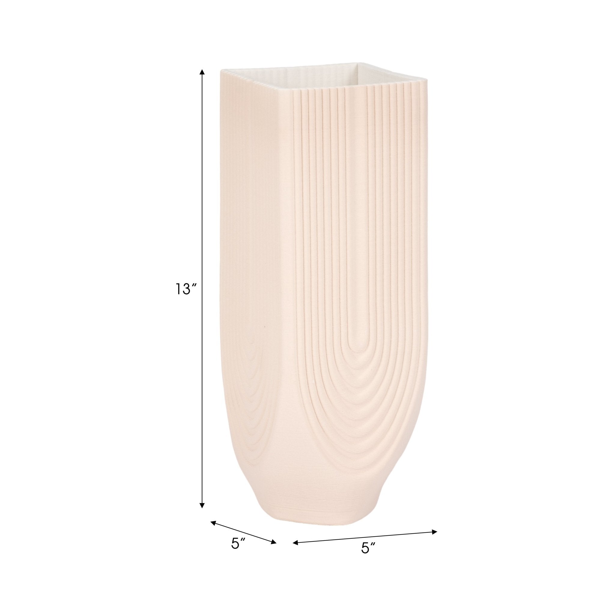 CORSICA 3D PRINTED VASE, ROSE SMOKE Vases and Jars| Sagebrook Home