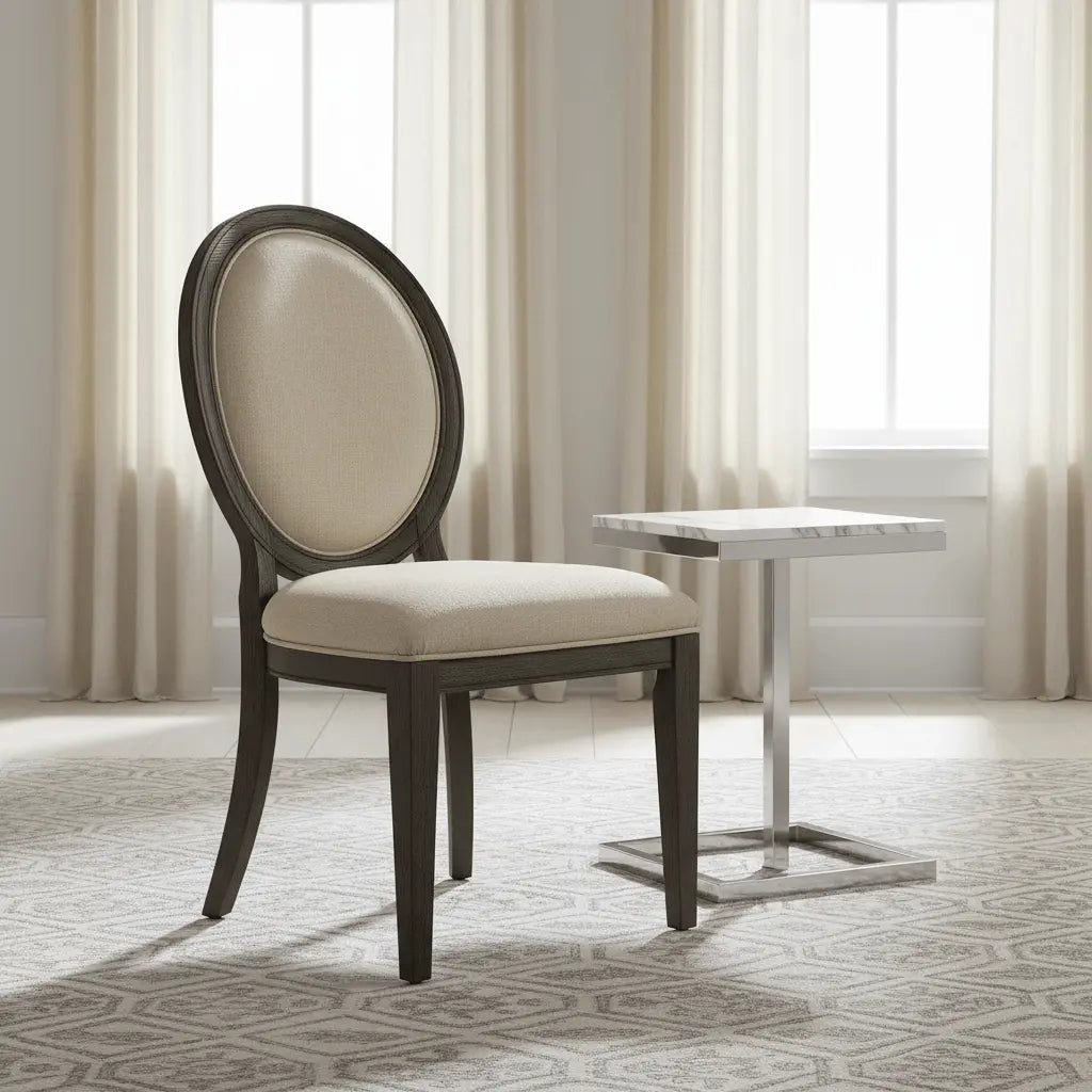 Corsica Oval Back Side Chair - 2 per carton/price ea Chairs| Hooker