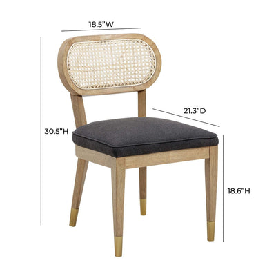 "Cosette Black Dining Chair " - Al Rugaib Furniture