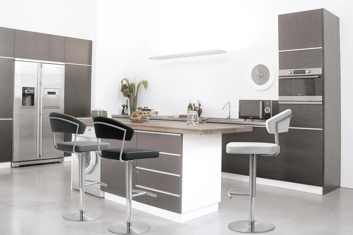 Cosmo Grey Steel Barstool Counter Stools| TOV