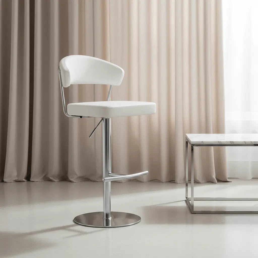 Cosmo Light Grey Steel Barstool Counter Stools| TOV