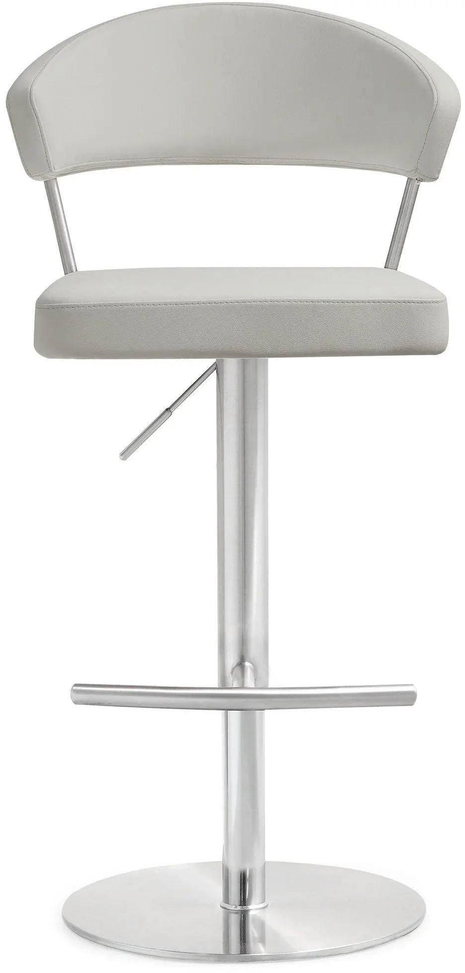 Cosmo Light Grey Steel Barstool Counter Stools| TOV