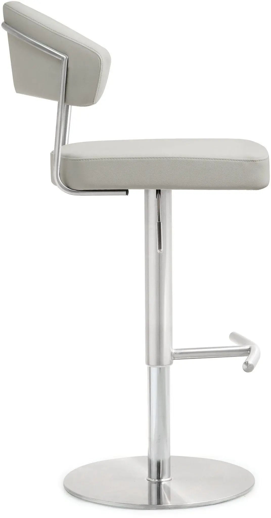 Cosmo Light Grey Steel Barstool Counter Stools| TOV