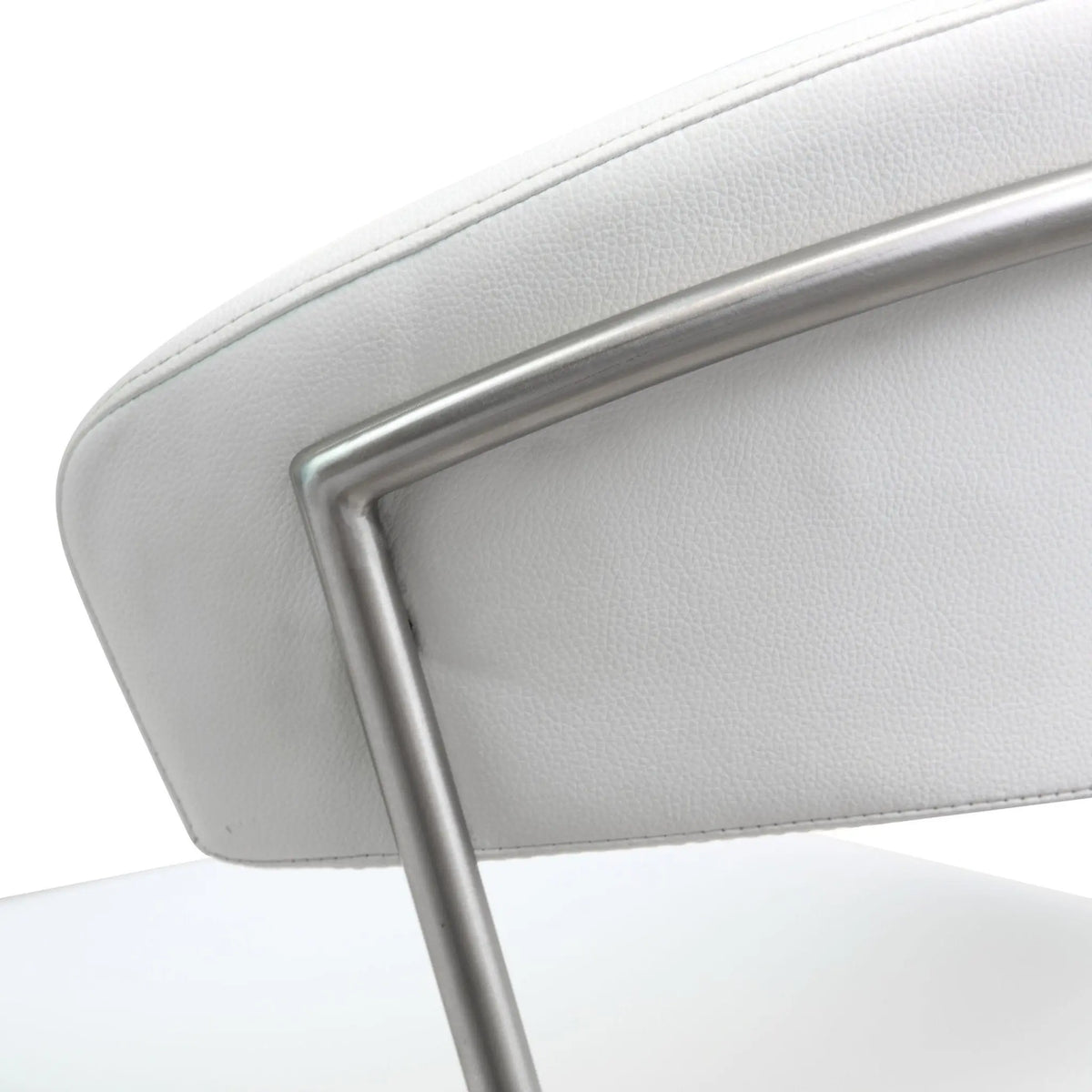 Cosmo White Steel Barstool Counter Stools| TOV