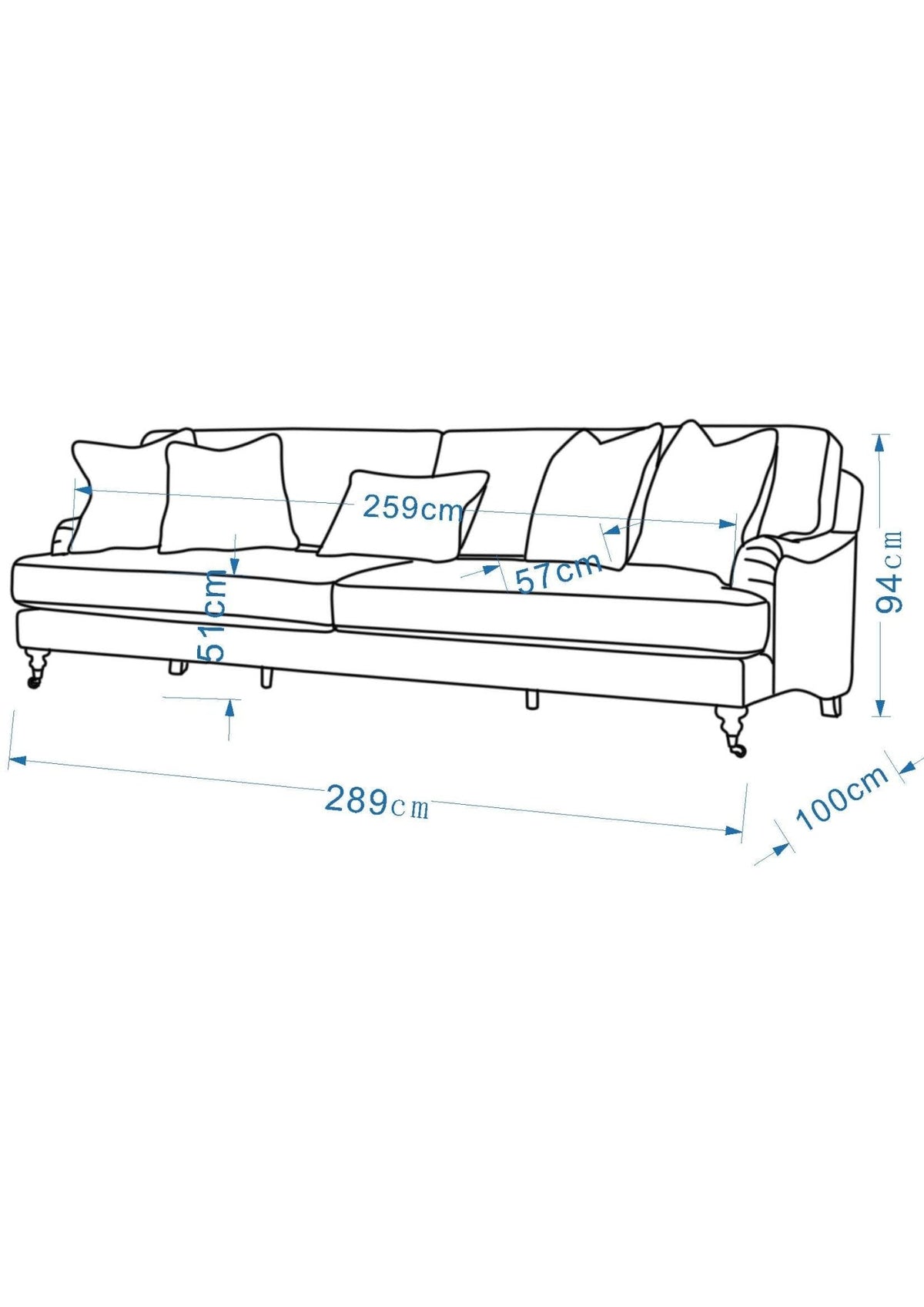 Cottage Calm by Noof Alaboudi XL Sofa XL Sofas| Roots Furniture