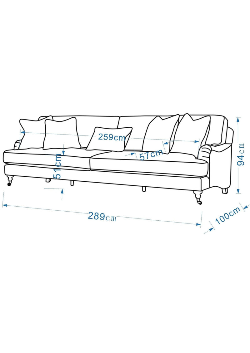 Cottage Calm by Nouf Alaboudi XL Sofa - Al Rugaib Furniture