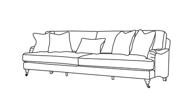 Cottage Calm by Nouf Alaboudi XL Sofa - Al Rugaib Furniture