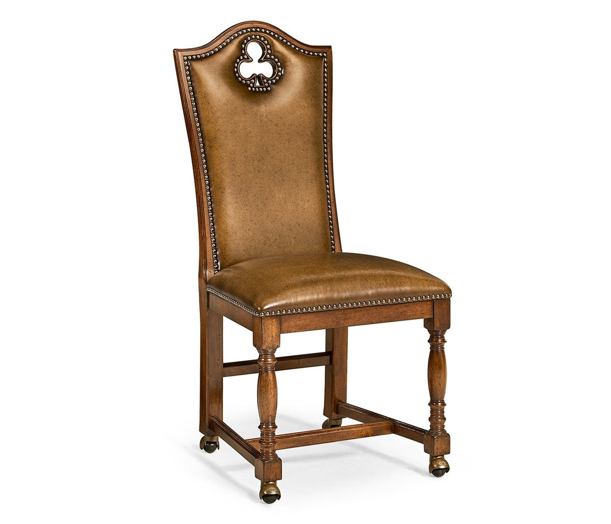 Country Farmhouse Collection - High Back Playing Card "Club" Side Chair Dining Chairs| Jonathan Charles