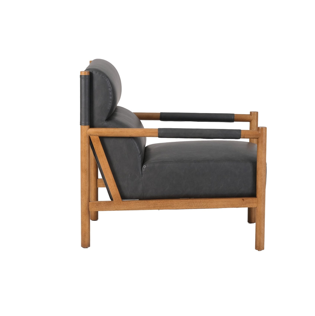 Cove Black Leather Accent Chair Chairs| Roots Furniture