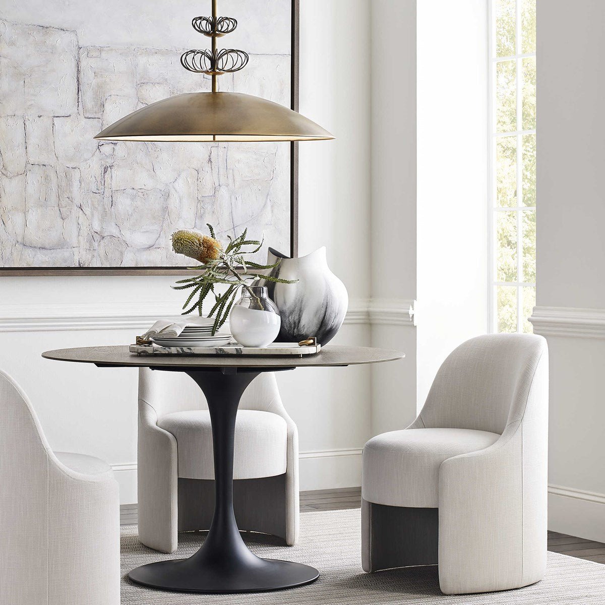 Cozy Capsule Dining Chair - Snow Dining Chairs| Uttermost