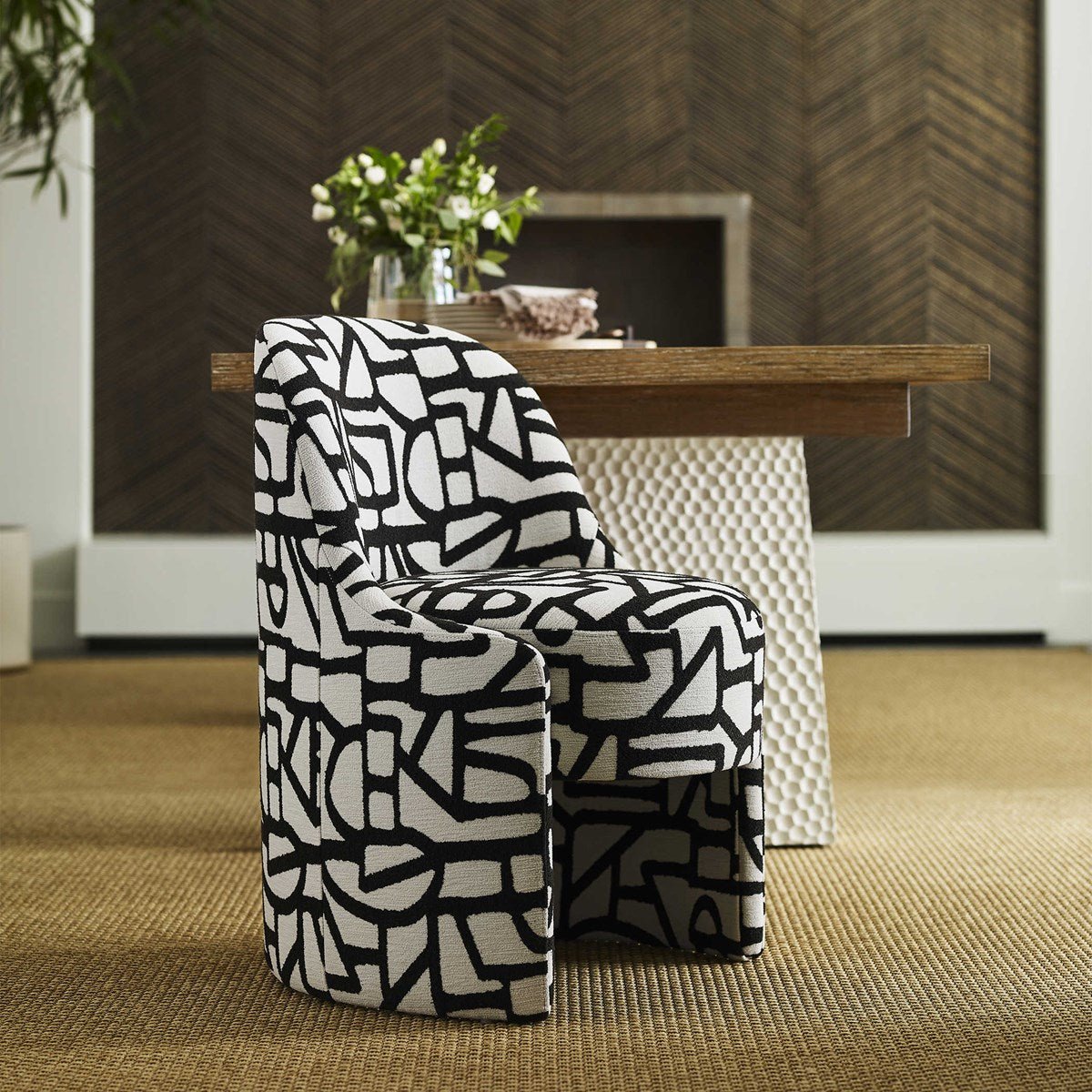 Cozy Capsule Dining Chair - Squiggle Dining Chairs| Uttermost