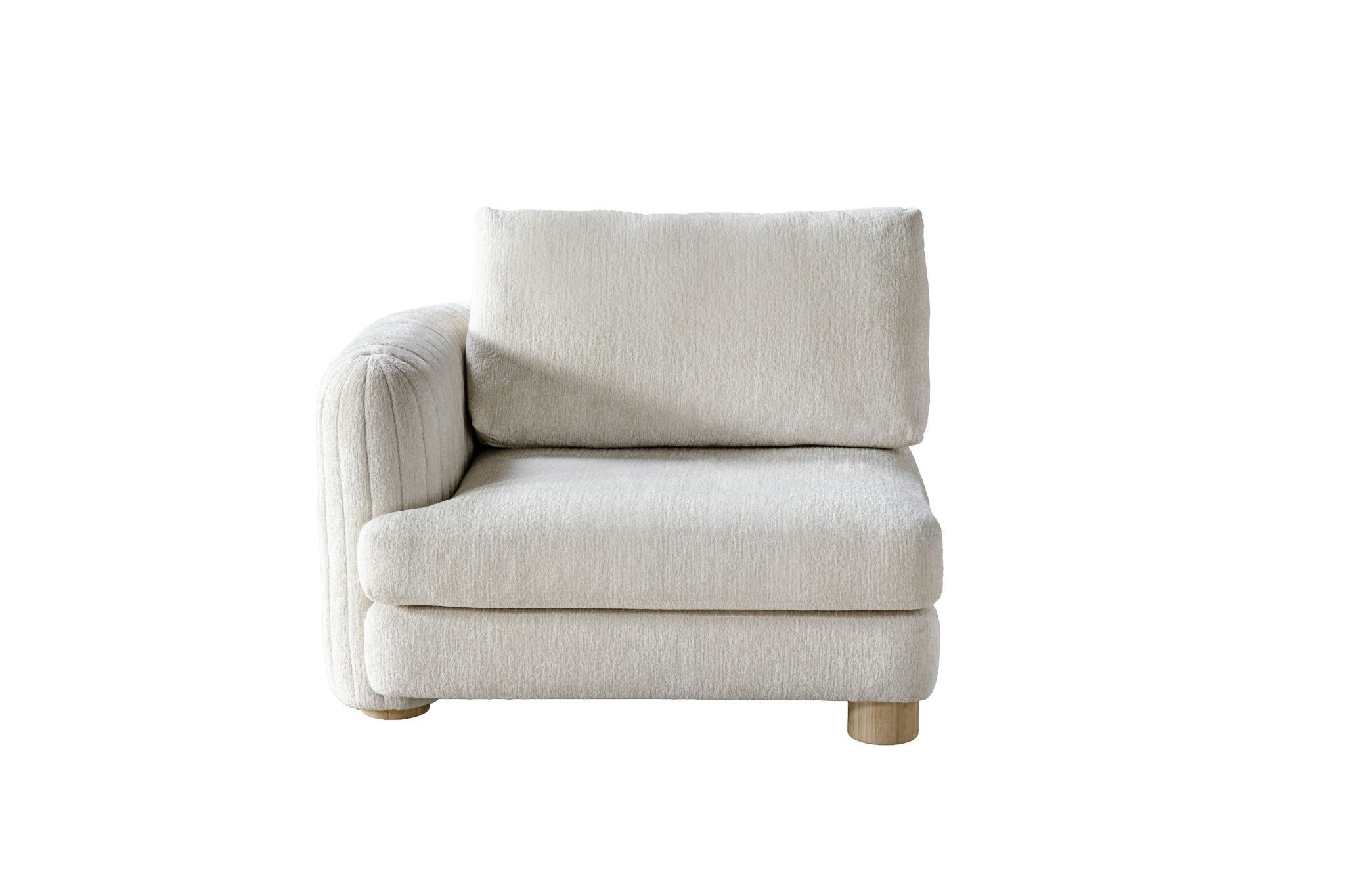Cozy Cove Beige Left Arm Facing Chair W116 Sectionals| Roots Furniture