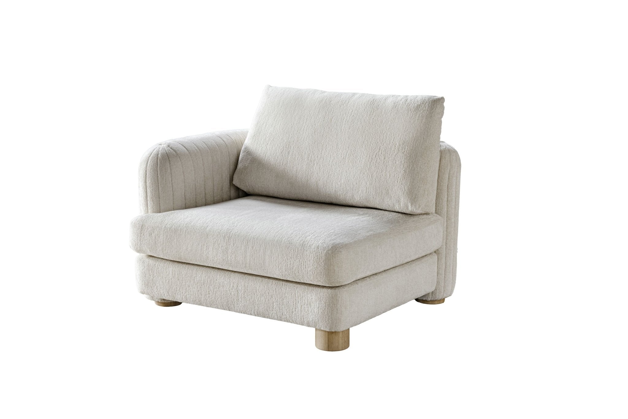 Cozy Cove Beige Left Arm Facing Chair W116 Sectionals| Roots Furniture