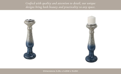 CRACKLED CANDLE HOLDER - Al Rugaib Furniture