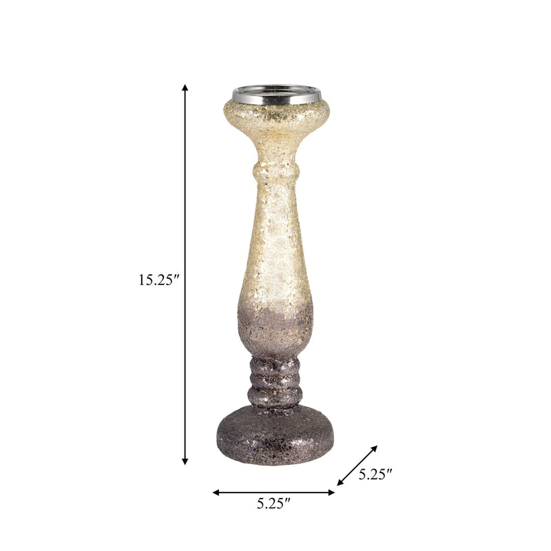 CRACKLED CANDLE HOLDER - Al Rugaib Furniture