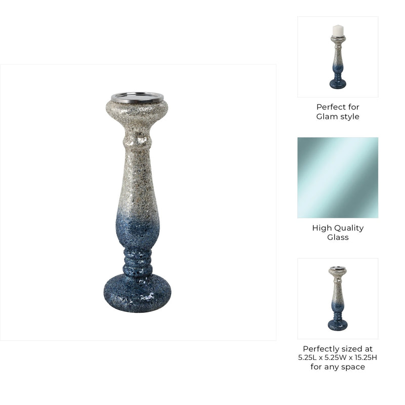 CRACKLED CANDLE HOLDER - Al Rugaib Furniture