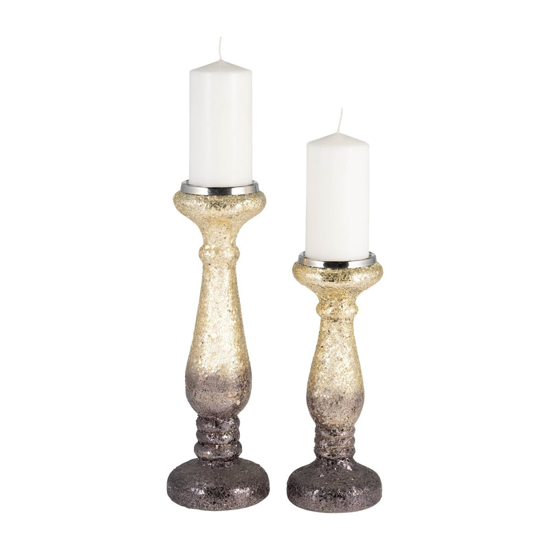 CRACKLED CANDLE HOLDER - Al Rugaib Furniture