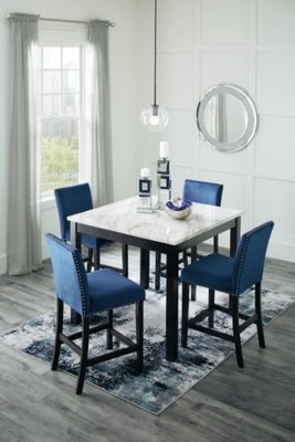 Cranderlyn Counter Height Dining Table and Bar Stools (Set of 5) - Al Rugaib Furniture