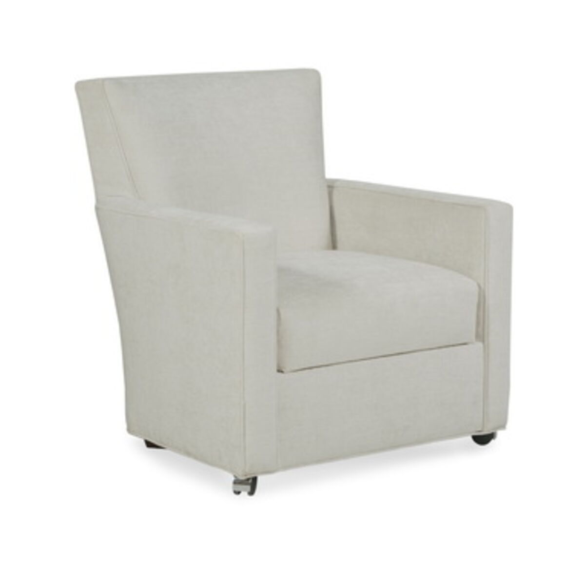 Craven Easy Clean Lounge Chair with Front Casters Dining Chairs| Fairfield Chair