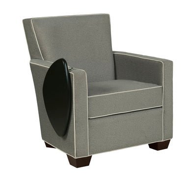 Craven Lounge Chair with Folding Tablet Dining Chairs| Fairfield Chair