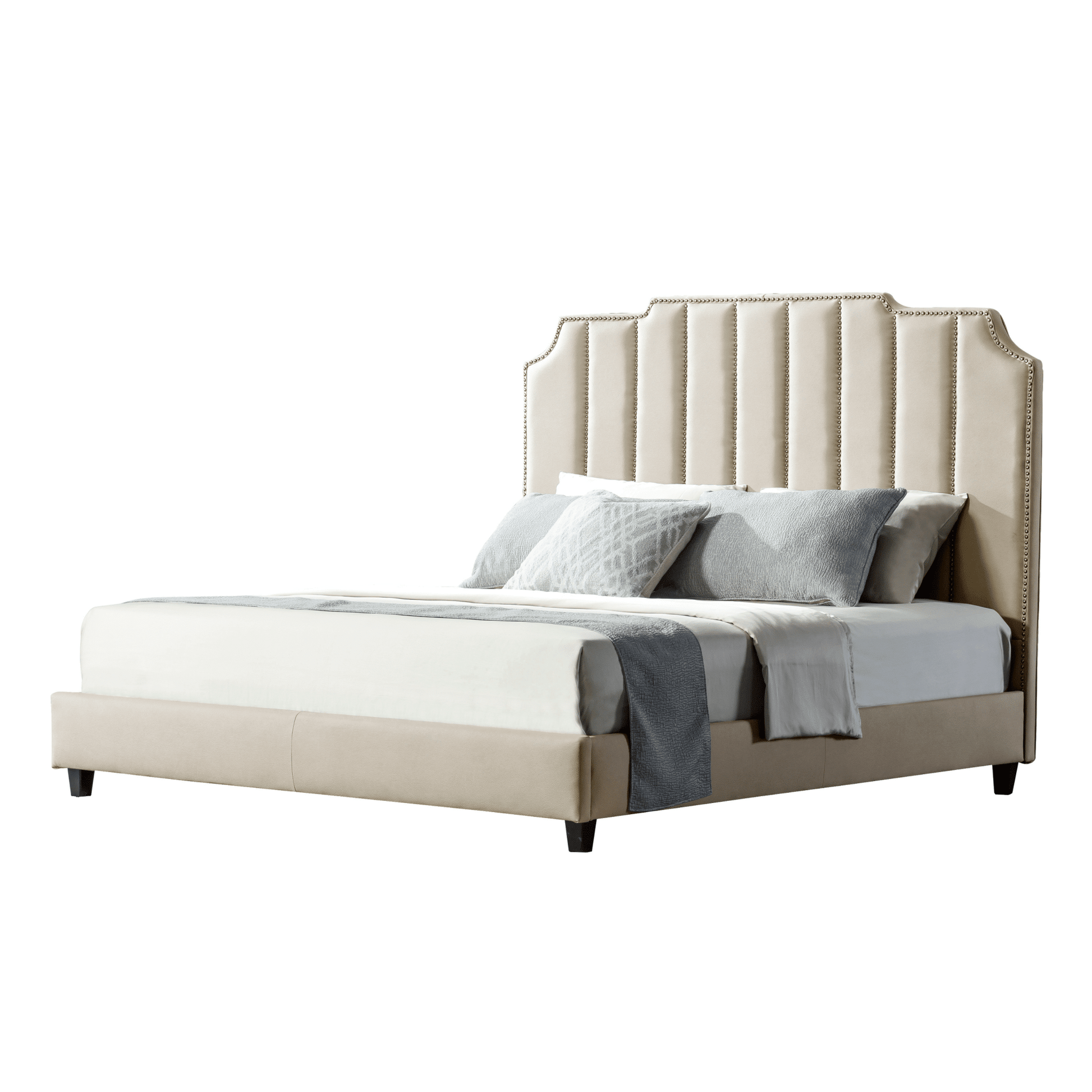 Cream Beauty Queen Bed Beds| Roots Furniture