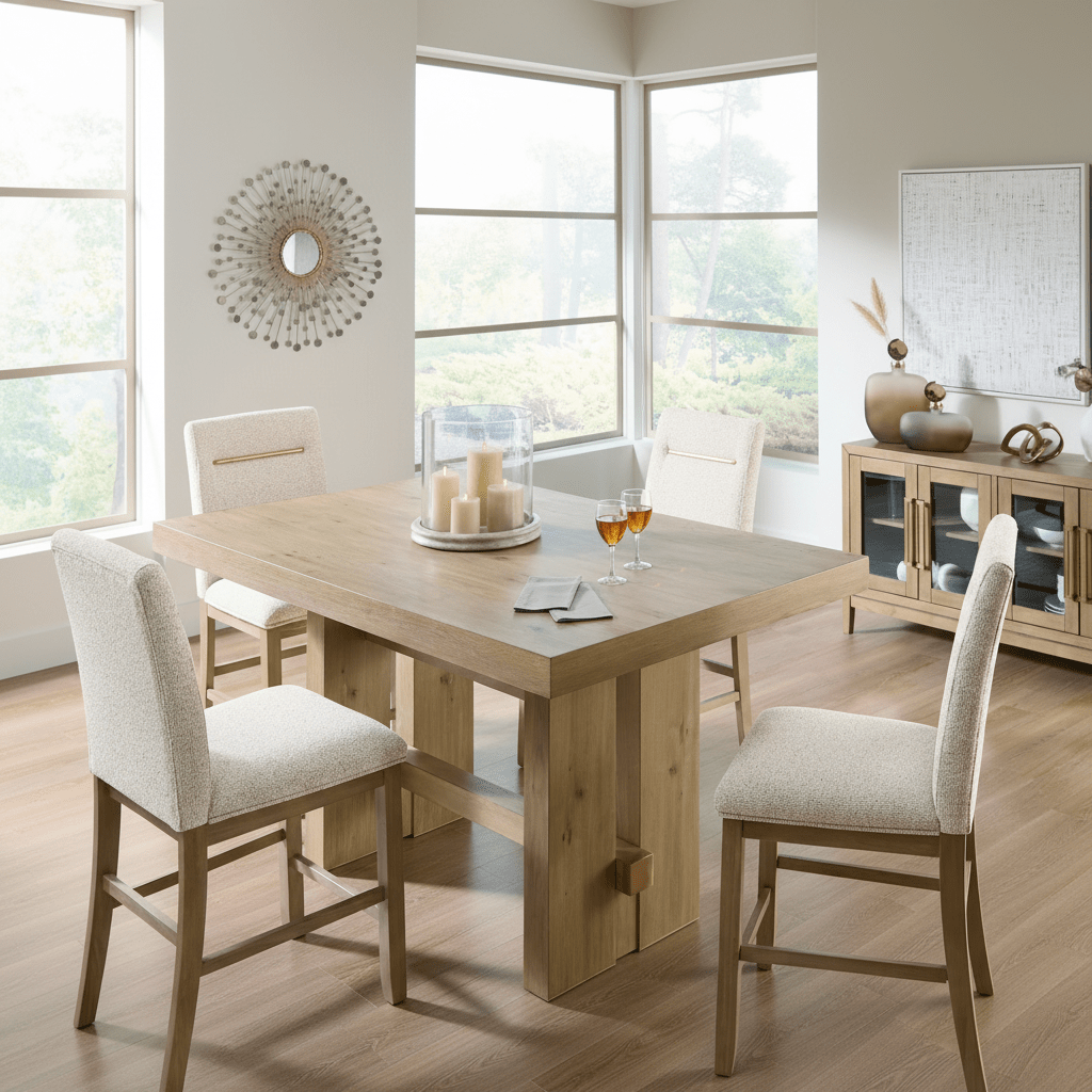 Crendlin RECT Dining Room Counter Table Set Dining Room Sets| Ashley Homestore