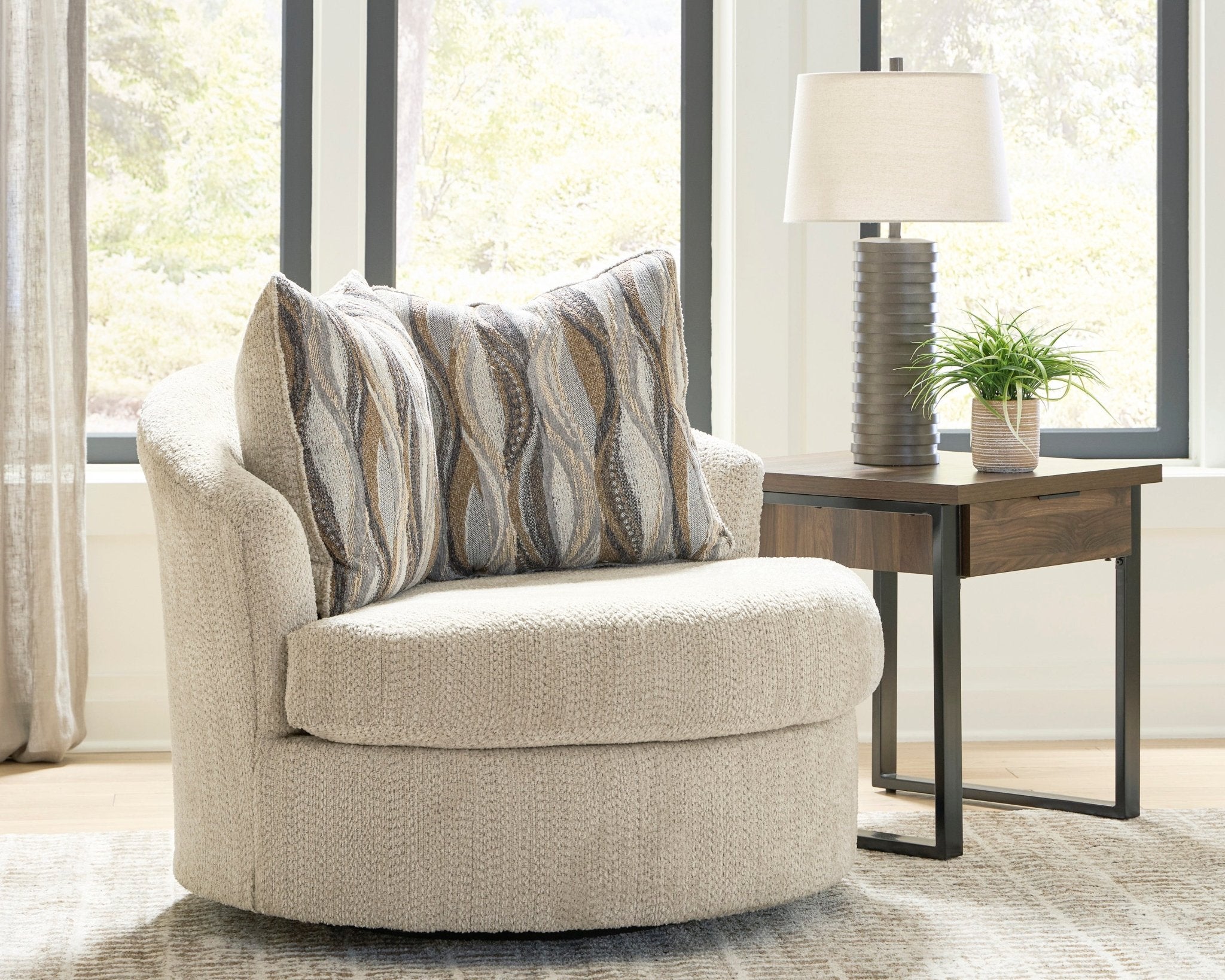Crespino Swivel Accent Chair Chairs| Ashley Homestore