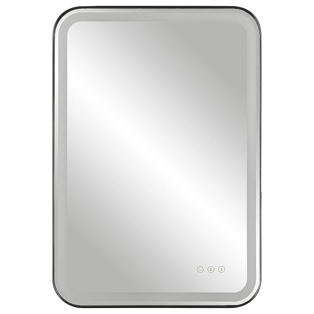 Crofton Lighted Vanity Mirror, Black Mirrors| Uttermost