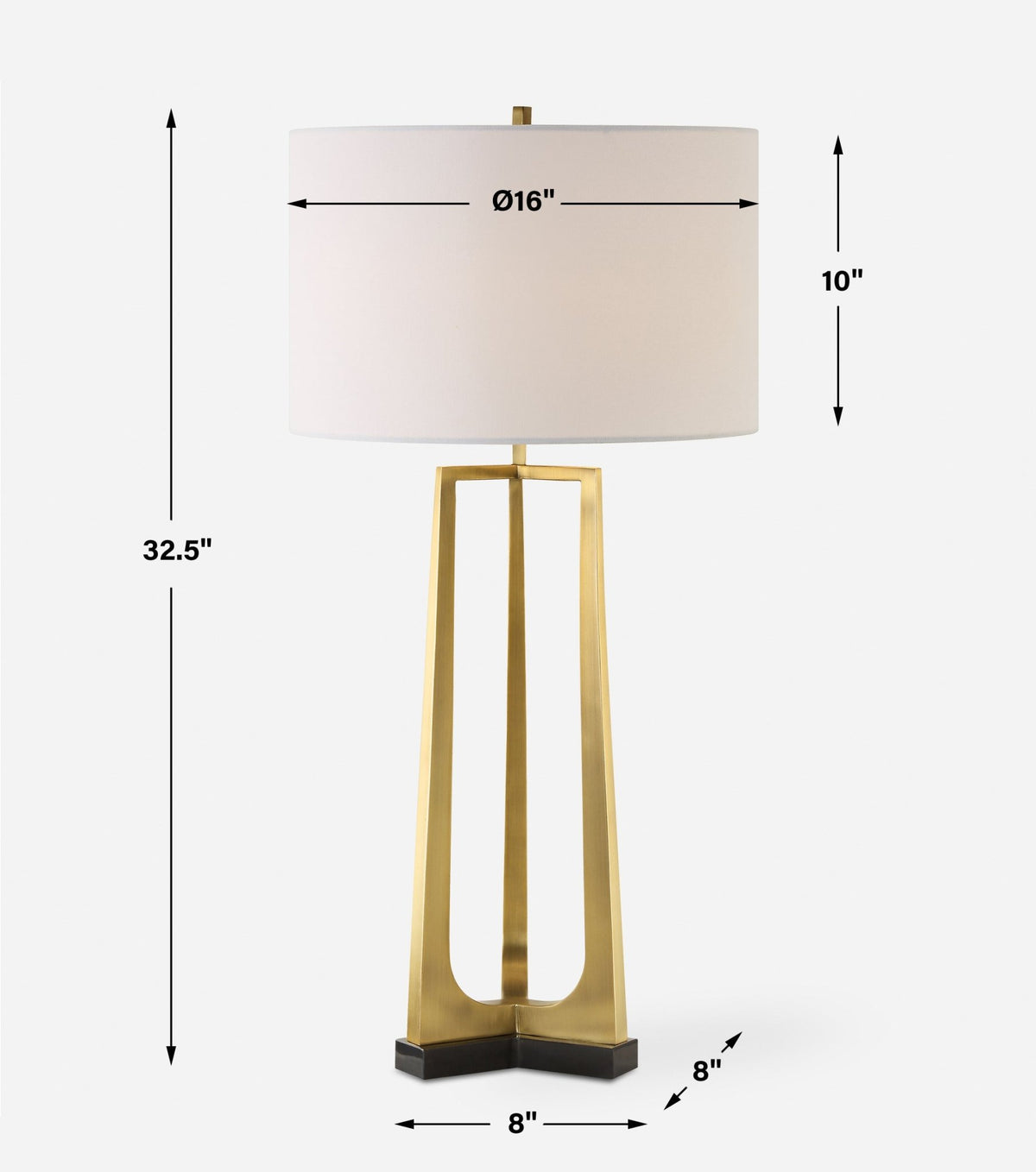 Crossroads Brass Table Lamp Table Lamps| Uttermost