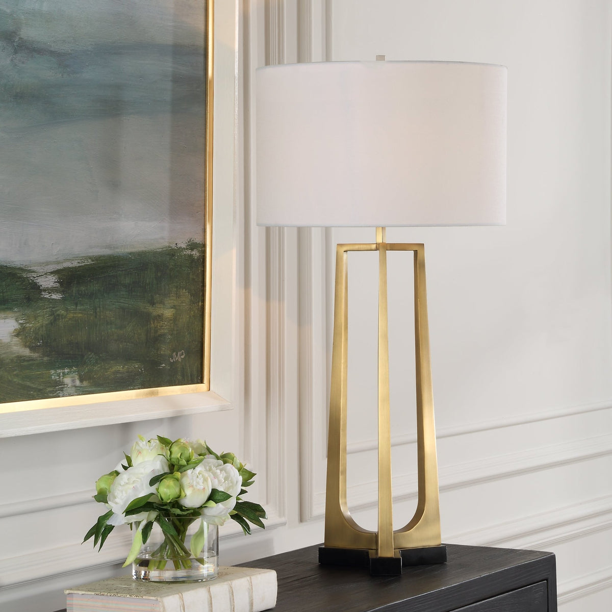 Crossroads Brass Table Lamp Table Lamps| Uttermost