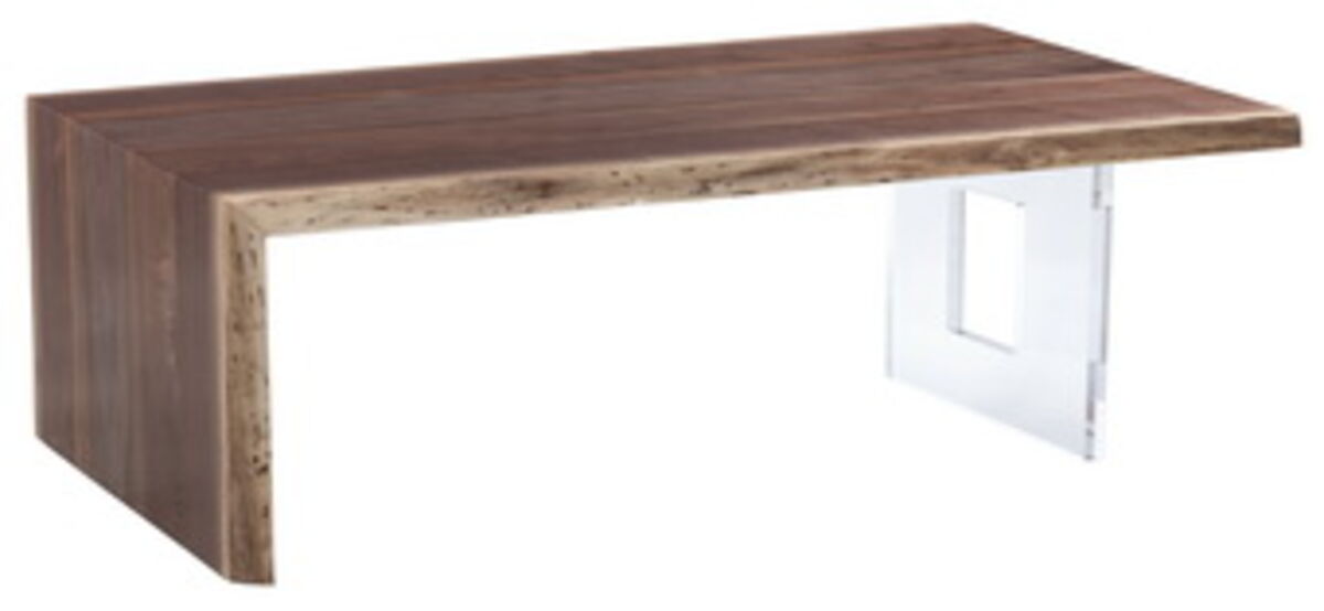 Crotch Cut Walnut 54" Waterfall Cocktail Table Counter Tables| Fairfield Chair