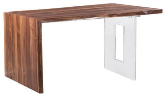 Crotch Cut Walnut 54" Waterfall Desk Desk| Fairfield Chair