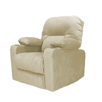 Crown Seat | Velvet Classic Cinematic Recliner Chair With Cups Holder - Al Rugaib Furniture