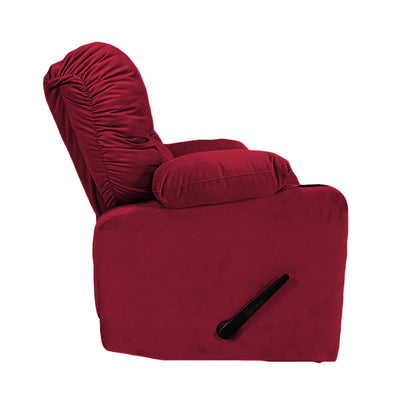 Crown Seat | Velvet Rocking Cinematic Recliner Chair With Cups Holder - Al Rugaib Furniture
