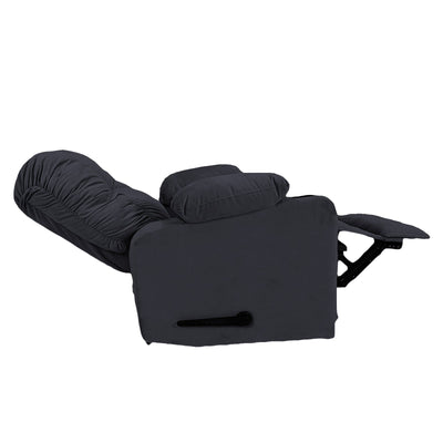 Crown Seat | Velvet Rocking Cinematic Recliner Chair With Cups Holder - Al Rugaib Furniture
