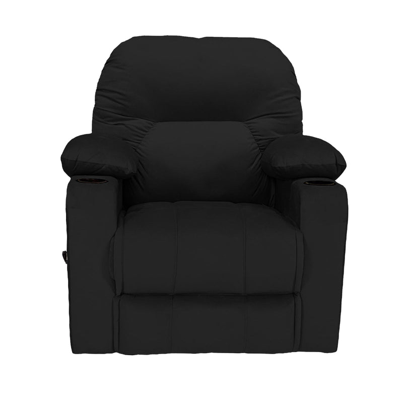Crown Seat | Velvet Rocking & Rotating Cinematic Recliner Chair With Cups Holder - Al Rugaib Furniture