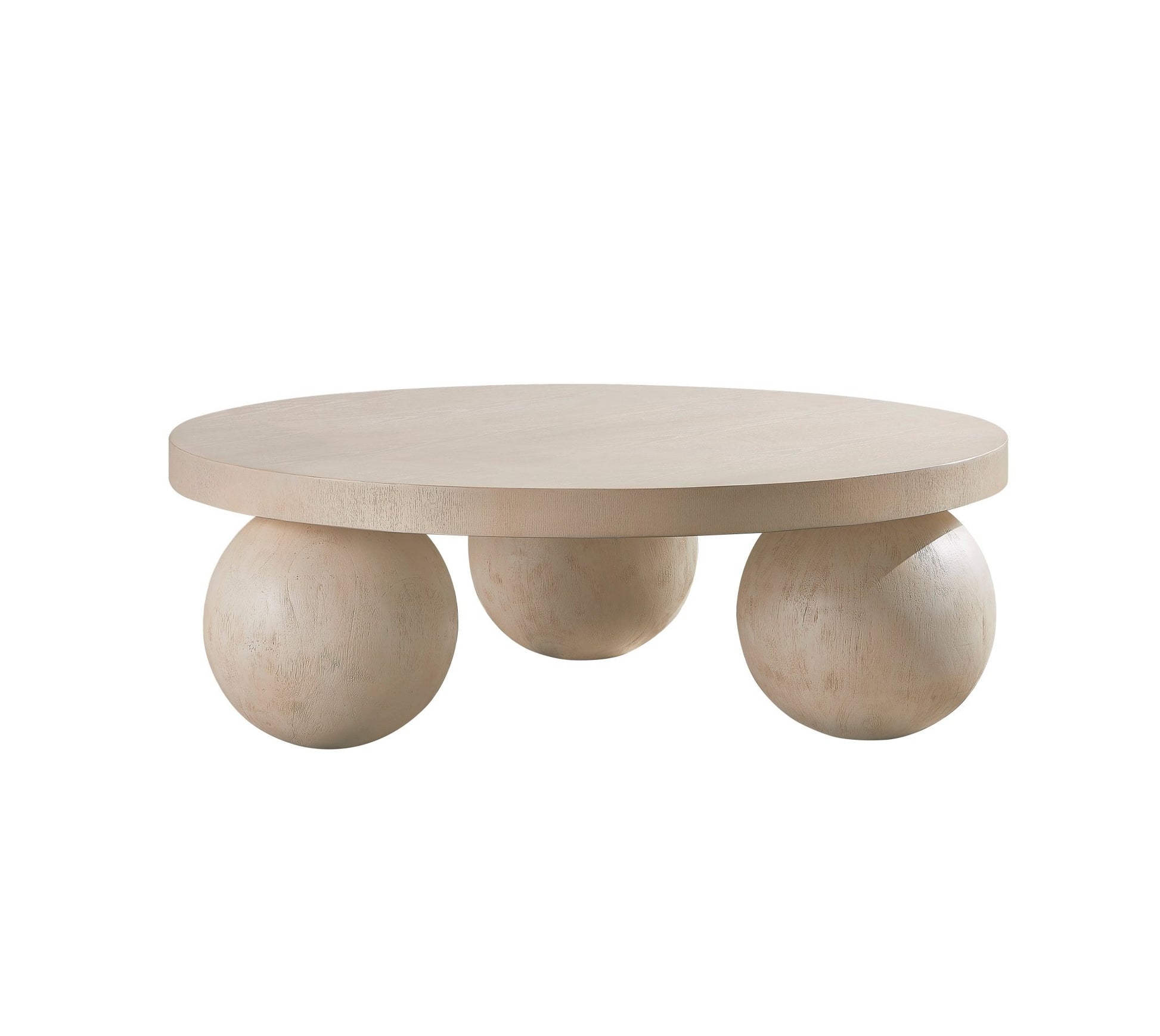 CRV Round offwhite COFFEE TABLE Coffee Tables| Crestview