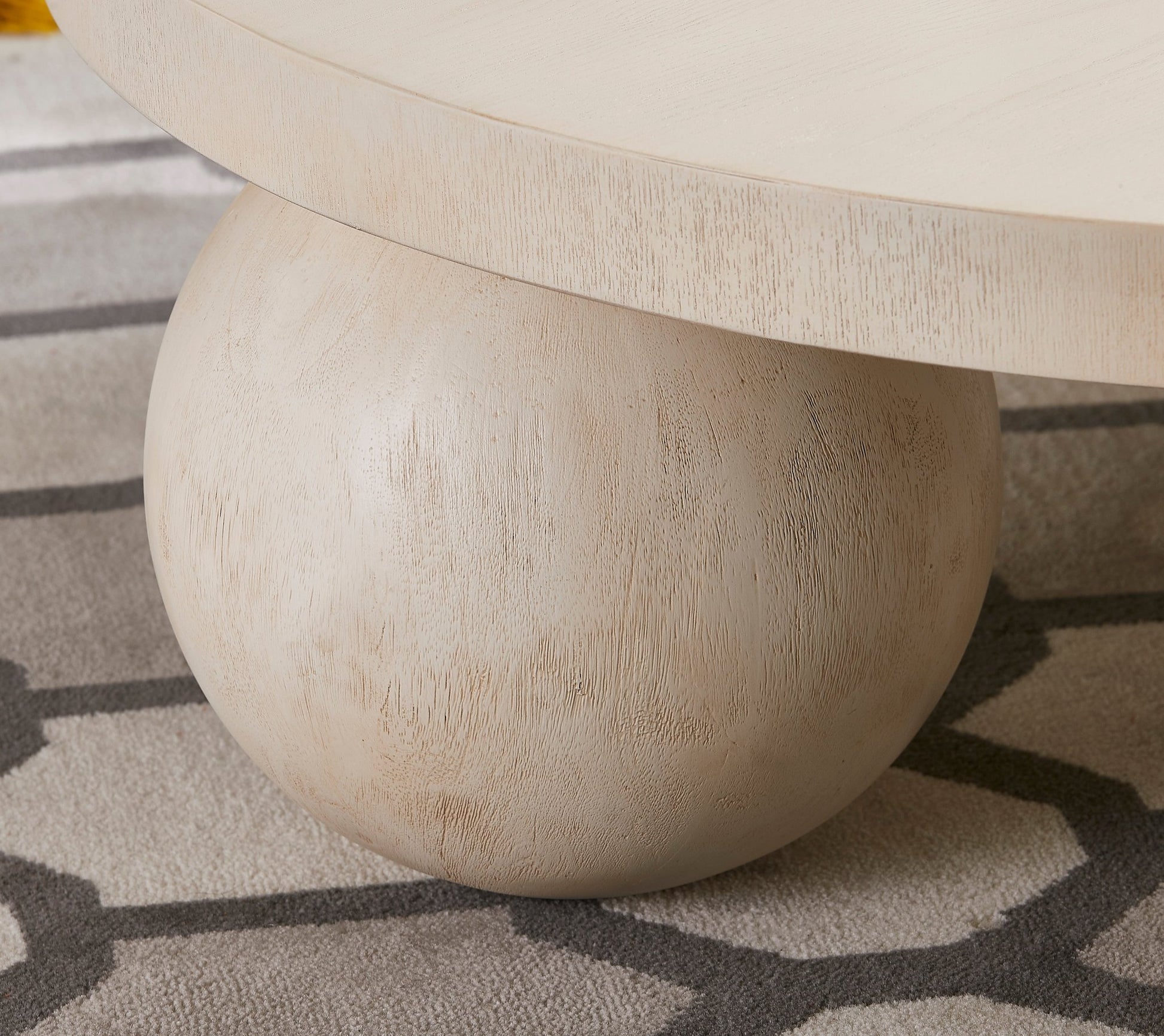 CRV Round offwhite COFFEE TABLE Coffee Tables| Crestview