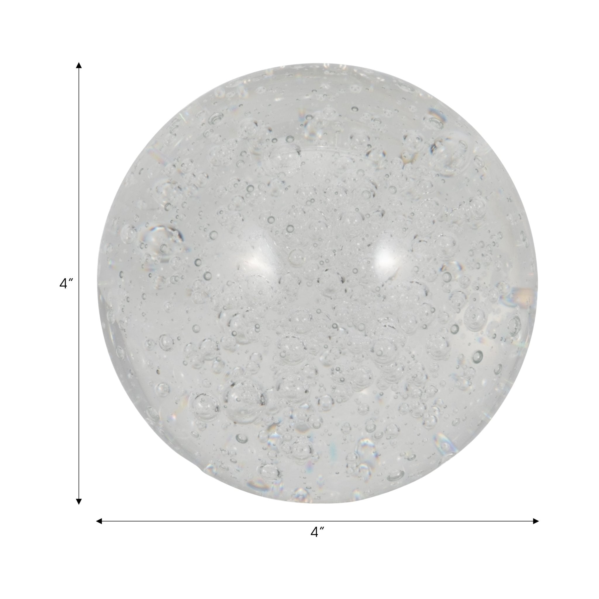 Crystal Ball 4", Clear Table Decors| Sagebrook Home