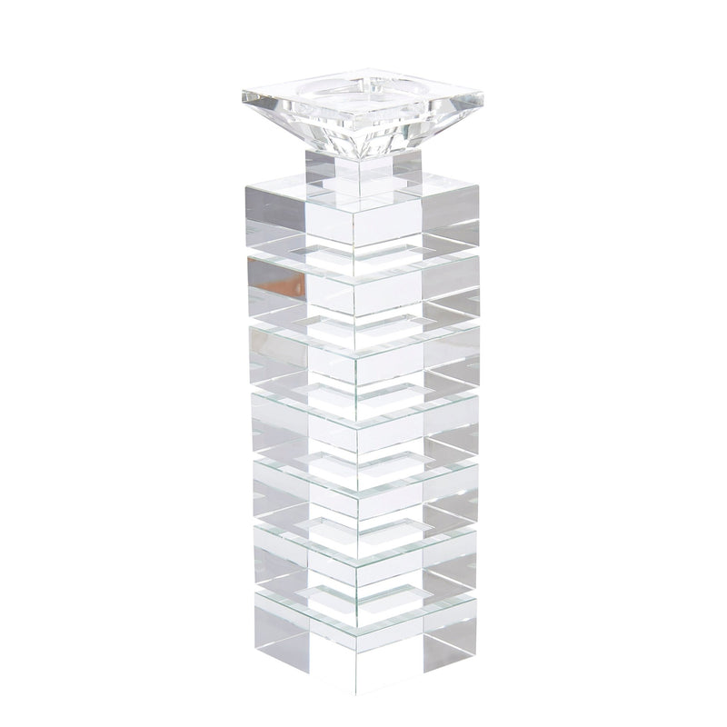Crystal Candle Holder, Clear - Al Rugaib Furniture