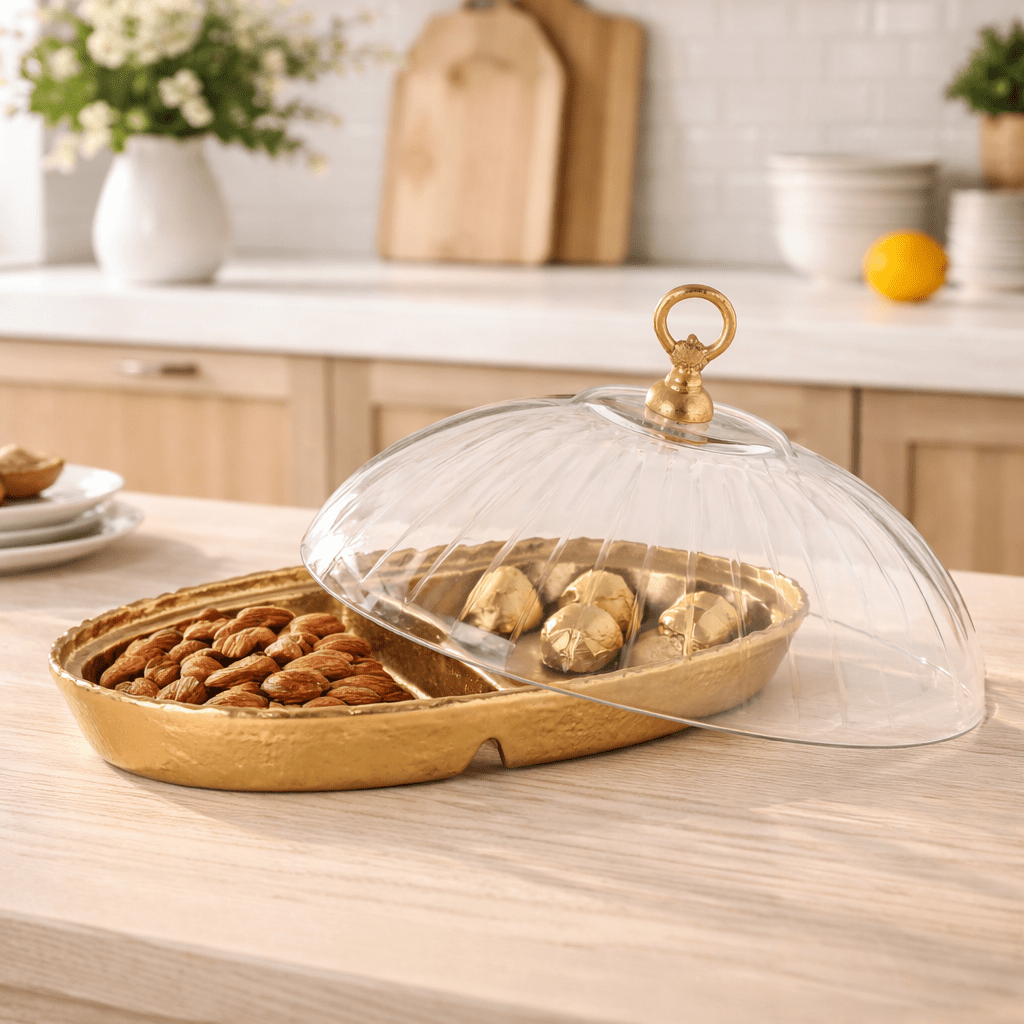 Crystal Clear Covered Bowl Tray| Roots Furniture